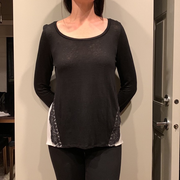 Long sleeve high low top - Picture 6 of 6